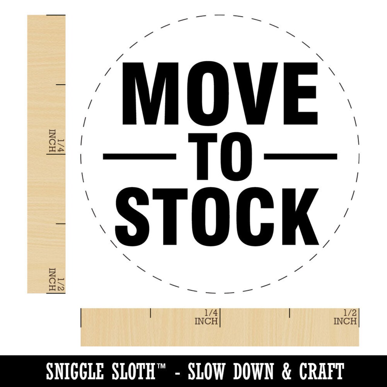 Move To Stock Inventory Management Manufacturing Label Self-Inking Rubber Stamp